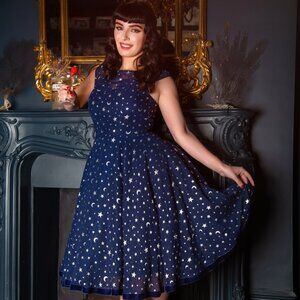Collectif Faye Starlight Swing Dress – NWT – Size XS ✨🌙